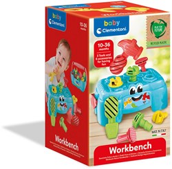 Clementoni banco da lavoro baby - giocattolo educativo per bambini piccoli e neonati