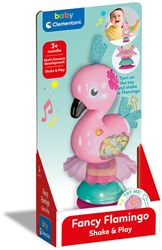Clementoni Baby sonaglino fenicottero con ventosa - giocattolo da 3 mesi