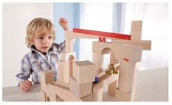 Haba pista di biglie in legno - grande set base per bambini