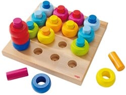 HABA Gioco di caduta anelli colorati