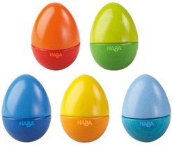 Haba uova musicali giocattolo in legno set 5 pezzi per bambini divertimento musicale