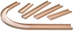 Haba Kullerbü pista per biglie - Set di espansione rettilinei e curve legno