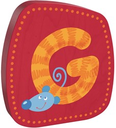 Haba lettera in legno G - decorazione cameretta e apprendimento alfabeto