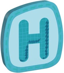 HABA Lettera di legno H