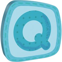 Haba lettera in legno Q decorazione cameretta alfabeto