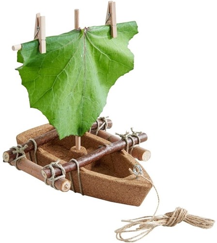 Haba kit costruzione barca in sughero Terra Kids – giocattolo creativo per esterni-3