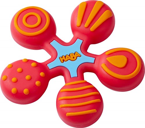 Haba giocattolo dentizione stella rossa - massaggiagengive silicone neonato