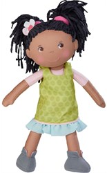 Haba bambola Cari - bambola morbida 30cm con vestiti e capelli