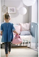 Haba borsa per bambole rosa-rosso con copertina per bambole-2