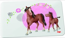 Haba tagliere cavalli - tagliere colazione per bambini in melamina con cavalli