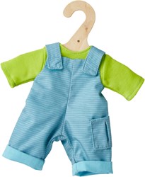 Haba abbigliamento bambola tempo libero set 30 cm blu verde - accessori bambola