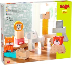 Haba blocchi da costruzione parata di animali giocattolo in legno - 25 pezzi