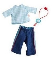 HABA Set di abbigliamento in jeans, 32 cm