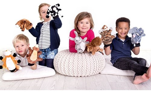 Beleduc burattino pecora peluche giocattolo per bambini gioco di ruolo