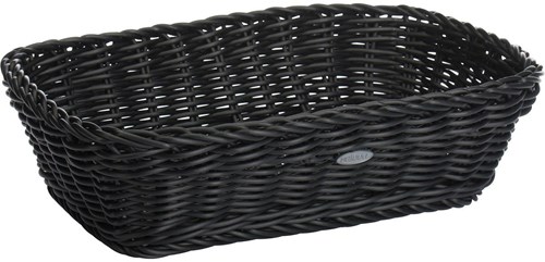 Westmark cestino pane plastica rettangolare nero 31x21x9cm cucina