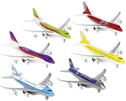 Goki aereo giocattolo con luci e suoni - metallo - 18,5 cm