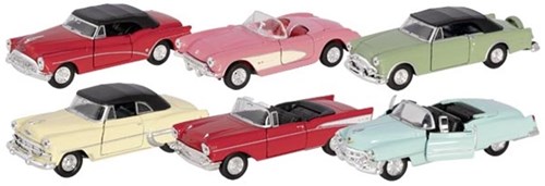 Goki auto d'epoca giocattolo metallo collezione 1:34 multicolore