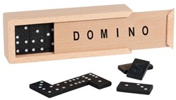 Goki gioco domino scatola di legno 28 tessere giocattolo classico