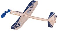 Goki aereo planatore in legno Eagle Jet giocattolo