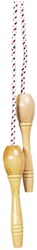 Goki corda per saltare con manici in legno - giocattolo bambini 240cm