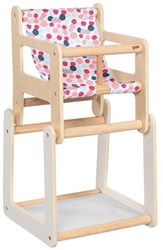 Goki seggiolone in legno per bambole con tavolo 2in1 - mobile per bambole