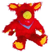 Goki marionetta mostro Hardi rosso 42 cm - pupazzo in peluche per bambini