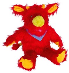 Goki marionetta mostro Hardi rosso 42 cm - pupazzo in peluche per bambini