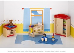 Goki cameretta per bambole casa mobili in legno accessori