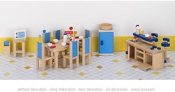 Goki cucina casa delle bambole set mobili legno accessori 30 pezzi