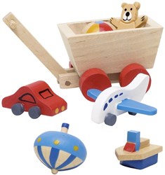Goki accessori casa delle bambole cameretta set giocattolo in legno
