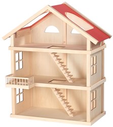 Goki casa delle bambole legno 3 piani XL villa casa gioco