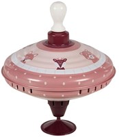 Goki trottola ronzante animali del bosco rosa - giocattolo trottola metallo