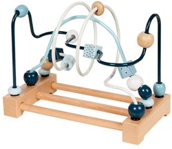 Goki struttura a perline bead coaster Lifestyle azure giocattolo in legno