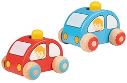 Goki veicoli in legno - Auto con clacson giocattolo