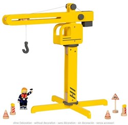 Goki gru da costruzione in legno - gru giocattolo per bambini 56cm