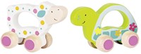 Goki giocattolo in legno - Veicolo spingi tartaruga per bambini piccoli