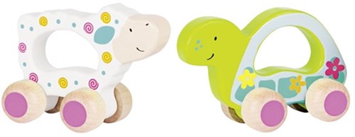 Goki giocattolo in legno - Veicolo spingi tartaruga per bambini piccoli