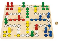 Goki gioco da tavolo - Ludo gioco classico di famiglia 45x45cm cartone