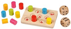 Goki Legno Shut the Box Mini gioco di dadi educativo