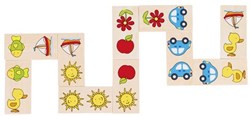 Goki domino in legno - tessere colorate per bambini