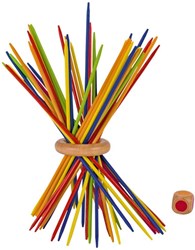 Goki Mikado Arcobaleno gioco in legno 43 pezzi giocattolo colorato