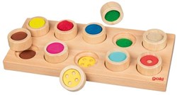 Goki memory gioco tattile in legno struttura superficiale educativo