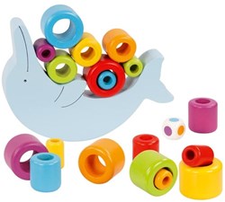 Goki gioco di equilibrio in legno - delfino gioco di bilanciamento per bambini