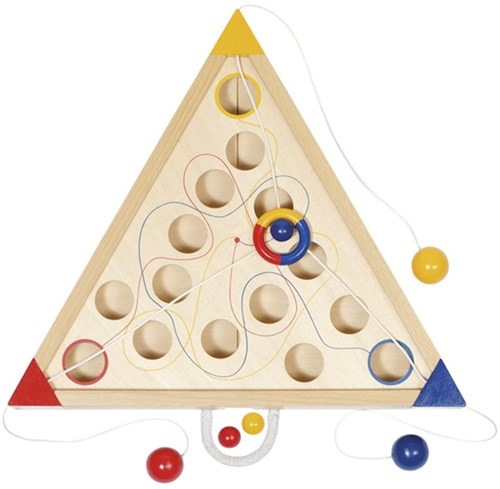 Goki gioco di abilità cooperativo in legno Tricours lavoro di squadra