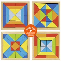 Goki puzzle - mondo delle forme, giocattolo educativo, colorato
