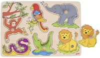 Goki puzzle in legno - animali - 6 pezzi - certificato FSC