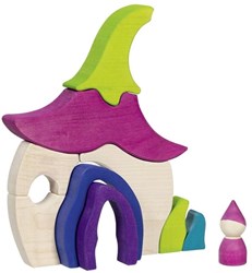 Goki casa delle fate giocattolo in legno casetta fantasia