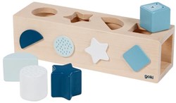 Goki Scatola di smistamento - Scatola forme geometriche azure giocattolo