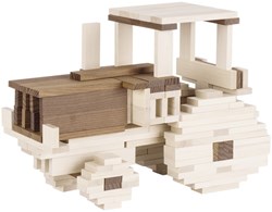Goki blocchi da costruzione in legno set natura 100 pezzi bambini