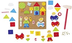 Goki Set per formare le figure, città